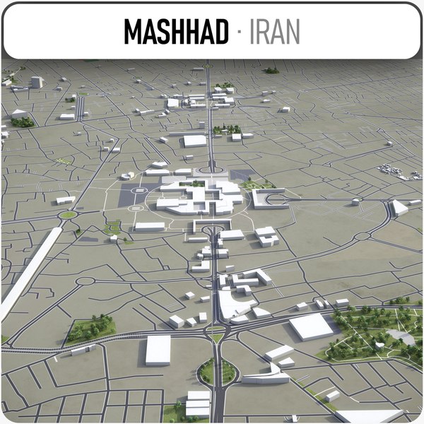 mashhad surrounding - 3D
