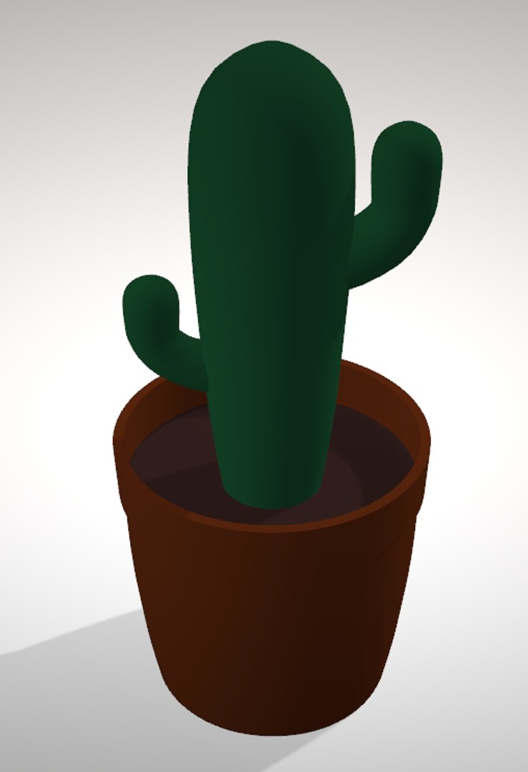 Simple Cactus 3D Model - TurboSquid 1288011