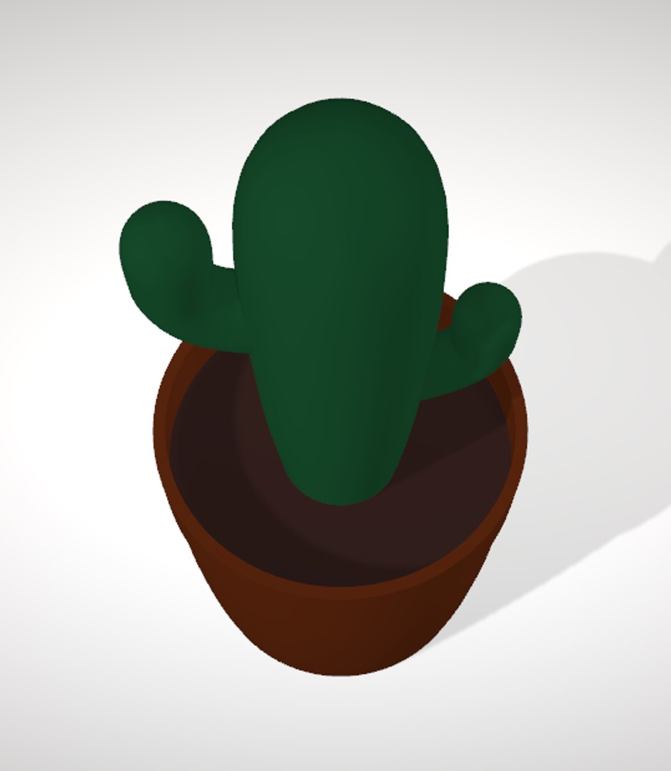 Simple Cactus 3D Model - TurboSquid 1288011