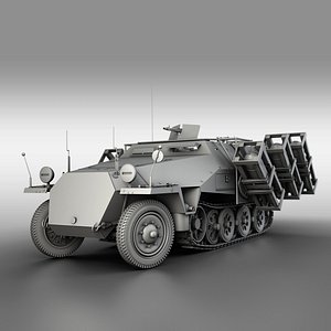 3D sd kfz 251 ausf model