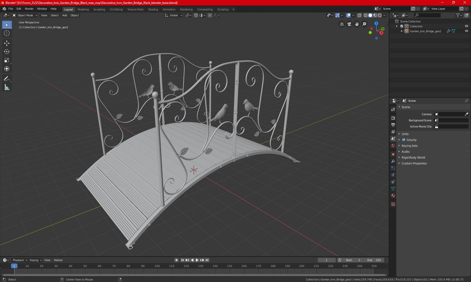 3D Decorative Iron Garden Bridge Black https://p.turbosquid.com/ts-thumb/DE/dqpmIA/Hk/decorativeirongardenbridgeblackmb3dmodel023/jpg/1706826509/1920x1080/fit_q87/057e76958e30923cfab86319aef79278afeb9310/decorativeirongardenbridgeblackmb3dmodel023.jpg