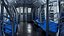 Modello 3D di treno della metropolitana di New York, vagone modulare della metropolitana.