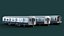 Modello 3D di treno della metropolitana di New York, vagone modulare della metropolitana.