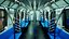 Modello 3D di treno della metropolitana di New York, vagone modulare della metropolitana.