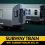 Modello 3D di treno della metropolitana di New York, vagone modulare della metropolitana.