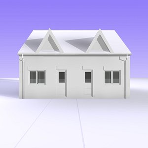 3dsmax british bungalow semi detached