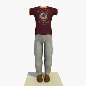 maya man casual clothes t-shirt