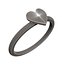 Heart Jewellery Ring 015 Chrome
