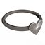 Heart Jewellery Ring 015 Chrome