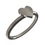 Heart Jewellery Ring 015 Chrome