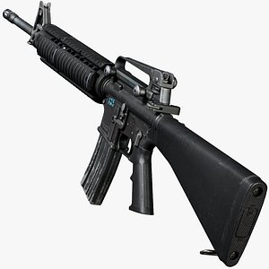 M16アサルトライフル3Dモデルダウンロード用。TurboSquid