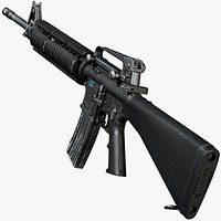 M16A4 Modular Assault Rifle - Triple A - PBR Game Ready Low Poly