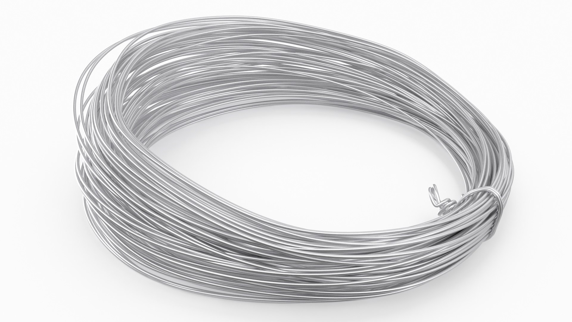 Aluminium Wire Coil Half 3d Model Turbosquid 2185988