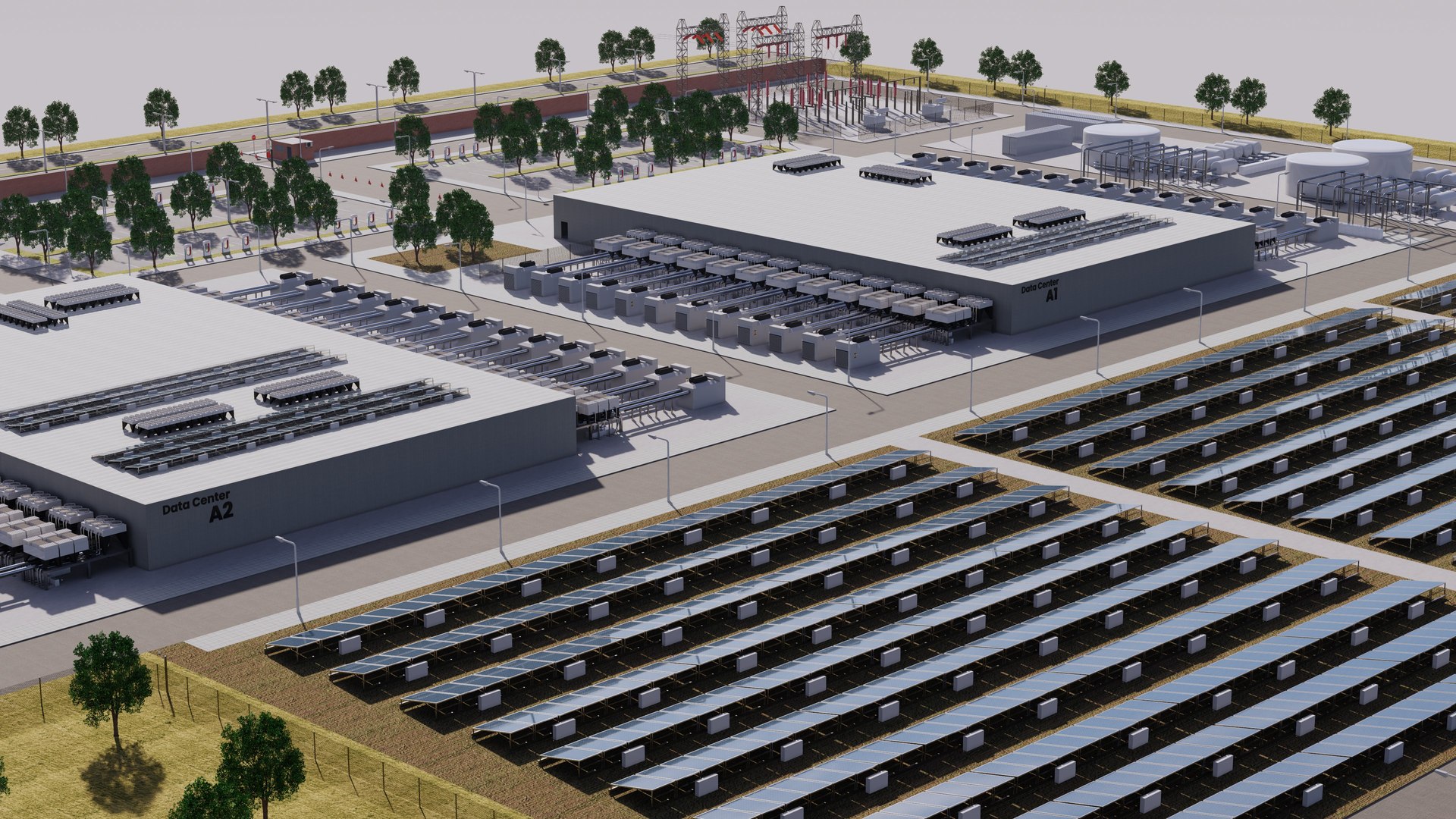 3D Aws Amazon Data Center Building with Interior - TurboSquid 2113349