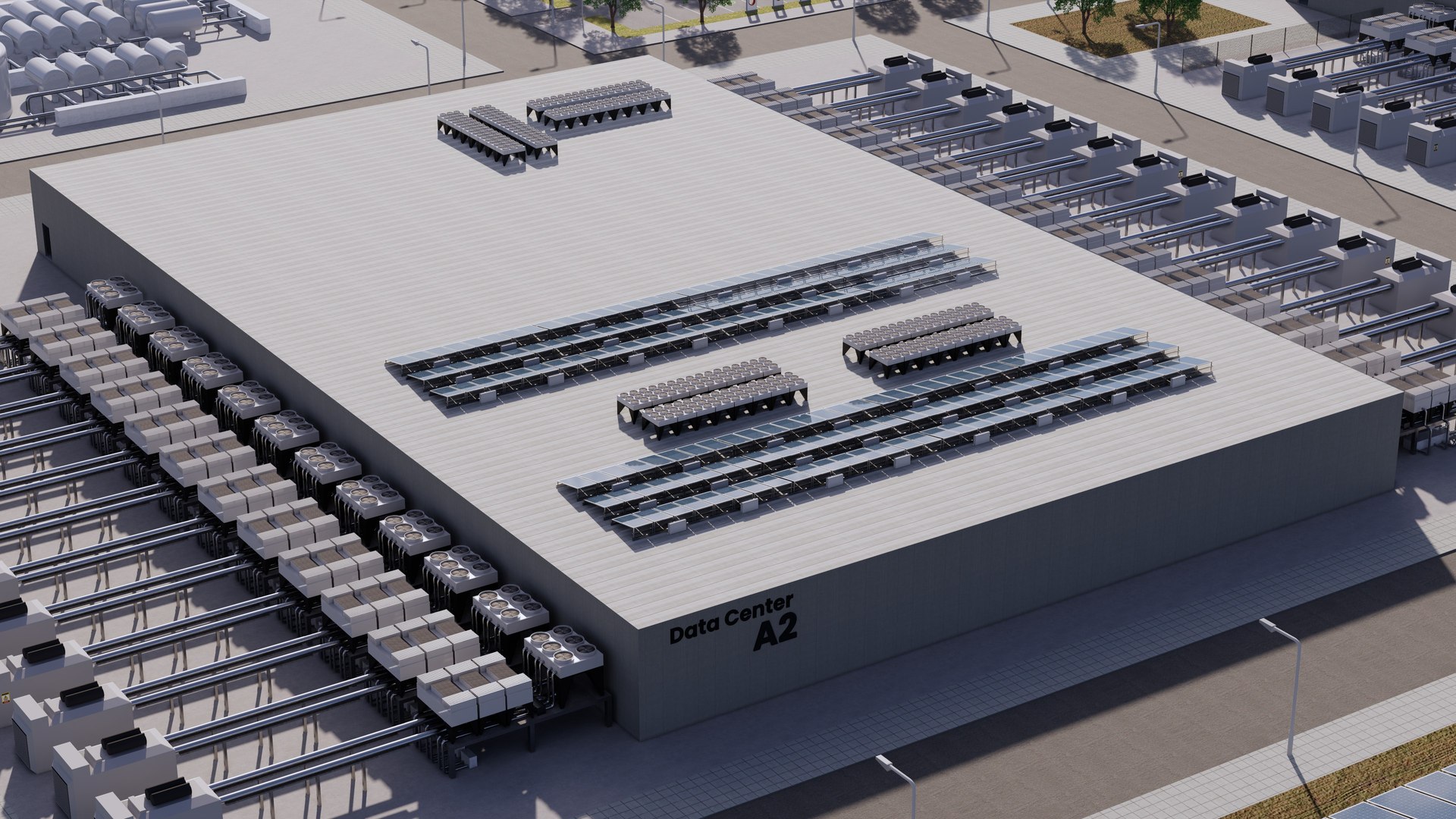 3D Aws Amazon Data Center Building with Interior - TurboSquid 2113349
