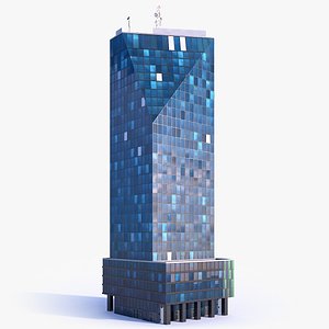 3D skyscraper building 01 model