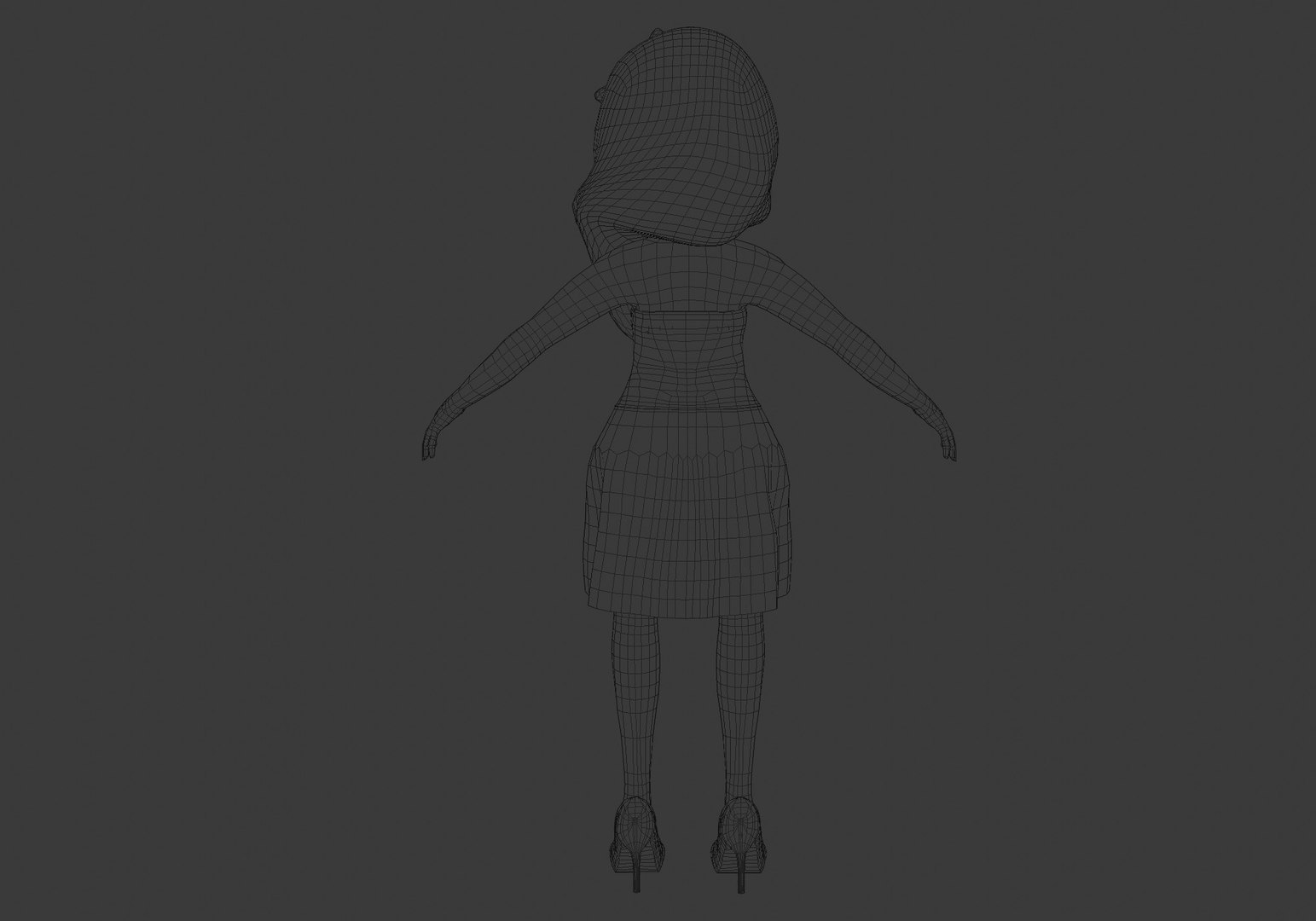 3D Model Pink Chic Girl - TurboSquid 1910341
