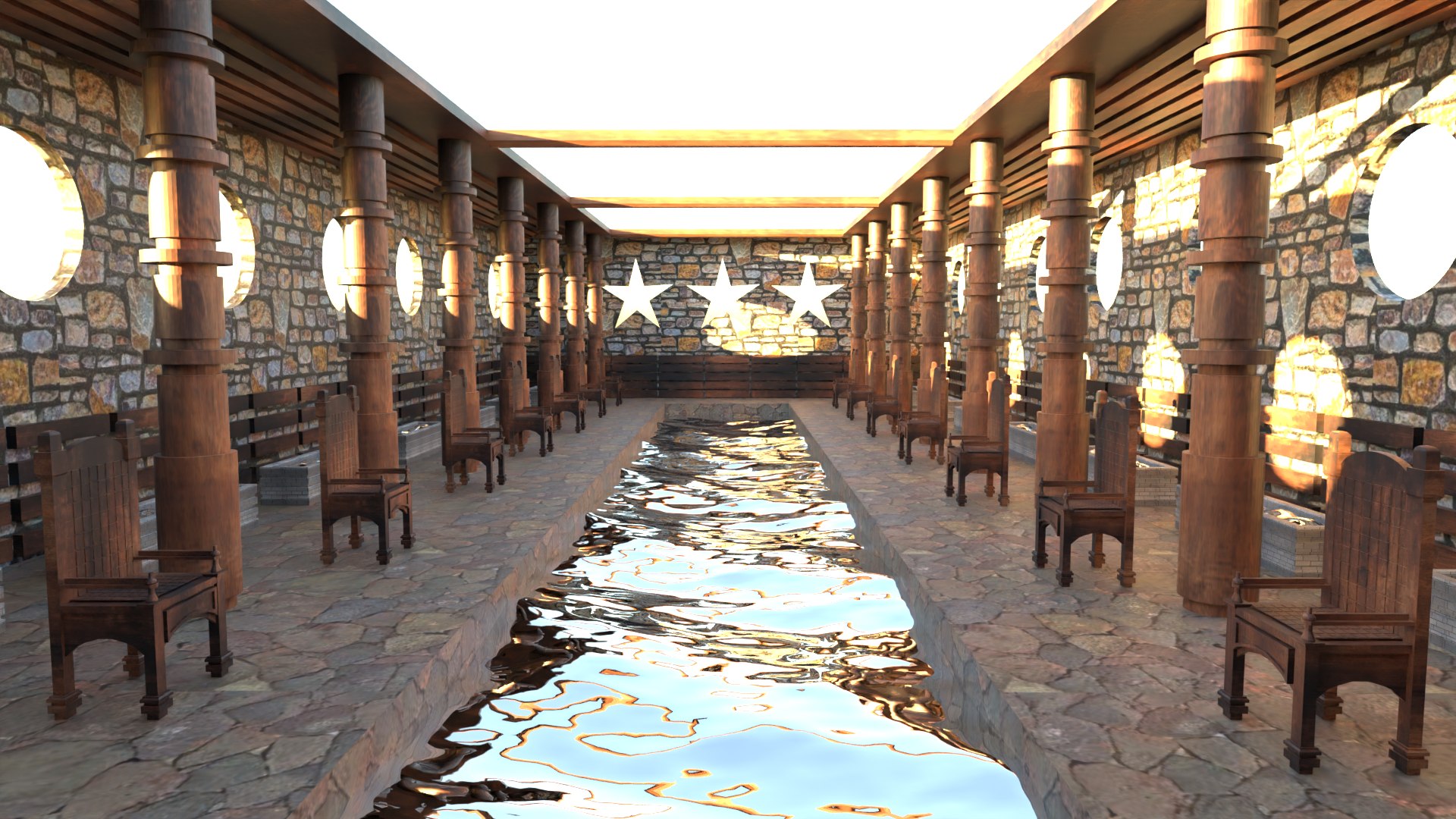 Grand hall - Classic Interior 3D - TurboSquid 2179944