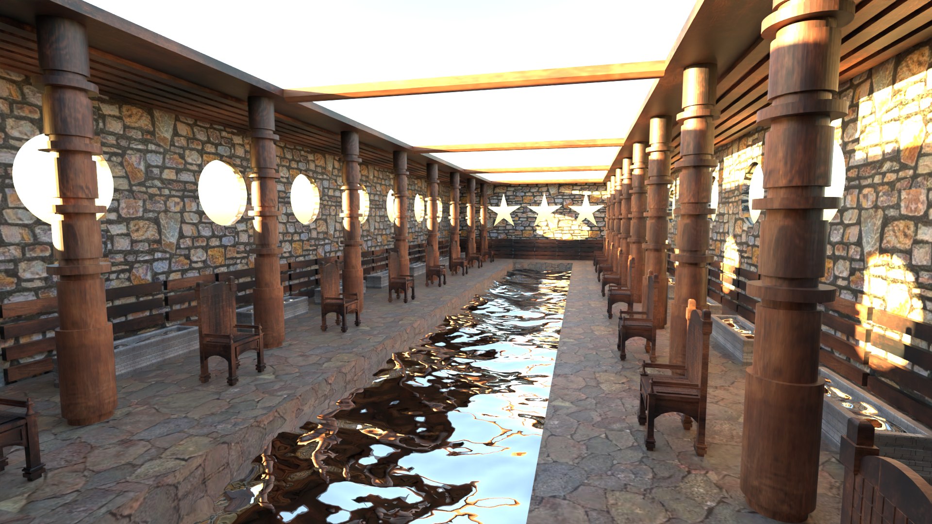 Grand hall - Classic Interior 3D - TurboSquid 2179944