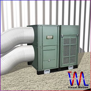 industrial unit hvac 3d model