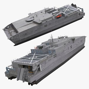 3D model USNS Apalachicola EPF 13 Aluminum Fast Transport Simplified