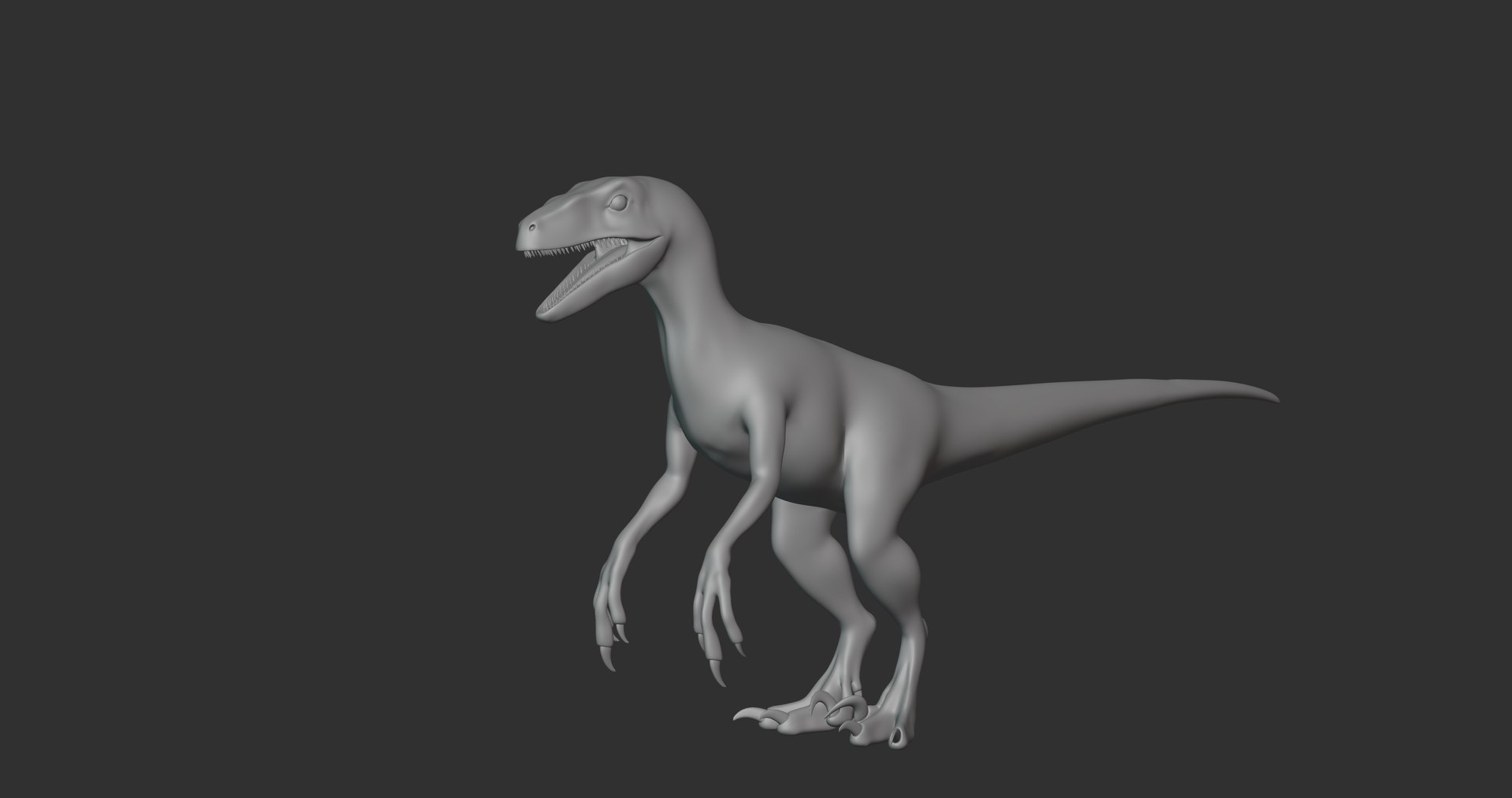 Velociraptor Basemesh Low Poly 3D - TurboSquid 1995261