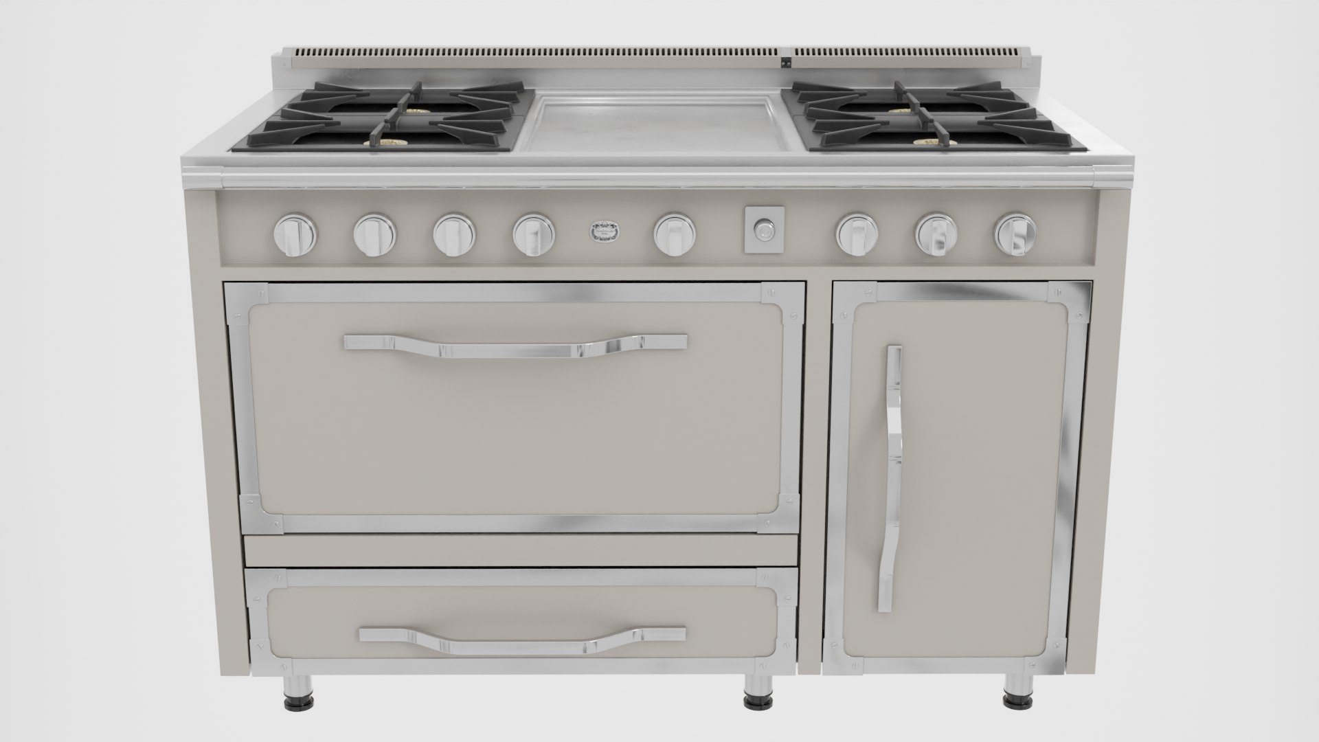 Freestanding Range With 4 Burners And Flat Top-48inch Model 