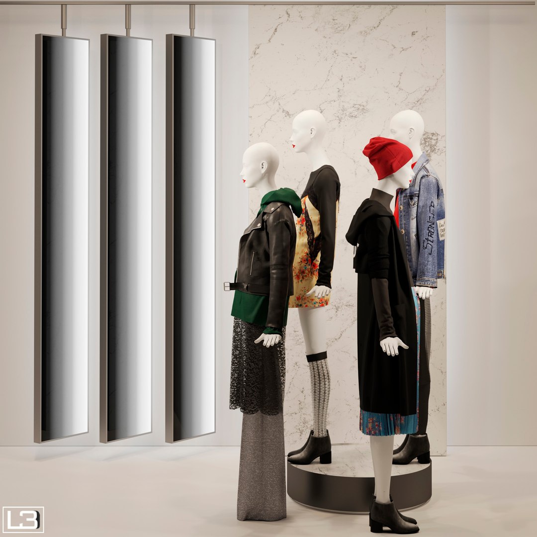 3D Fashion Store - TurboSquid 1640085