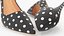 Women's Black Shoes White Polka Dots
