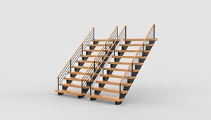 Staircase 01 3D model 3D model