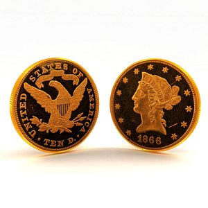 Liberty Gold Coin 3D model