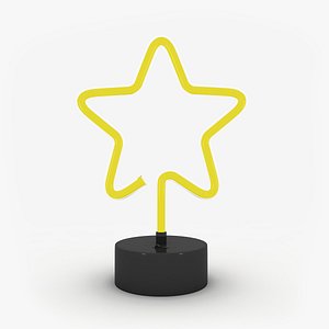3D Neon Star Lamp