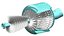 3D Jet Engine Model High Detail Gas Turbine CAD Design