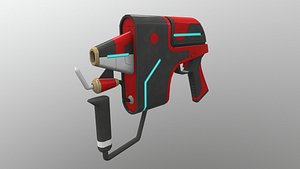 Flame Gun Level 1 3D model