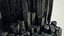 Basalt Columns and Rocks Kit PBR - Obsidian