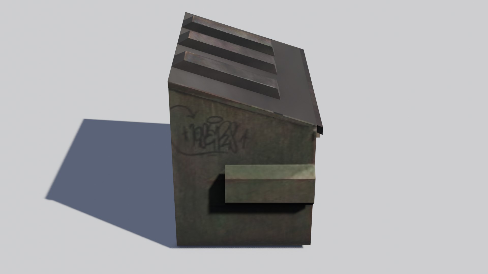 Low-poly Dumpster Game Ready 3D model https://p.turbosquid.com/ts-thumb/DF/enCxM7/a7/0004/png/1630030486/1920x1080/fit_q87/651eb3ac5df75983add356ecae089dcd85e6666f/0004.jpg