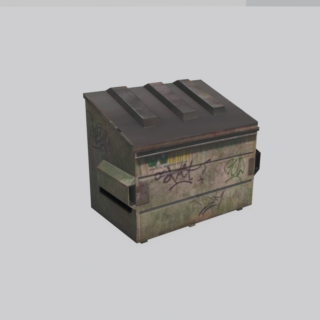 Free Low-poly Dumpster Game Ready 3D Model - TurboSquid 1779167