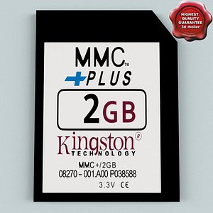 memory card mmc 2 3d model