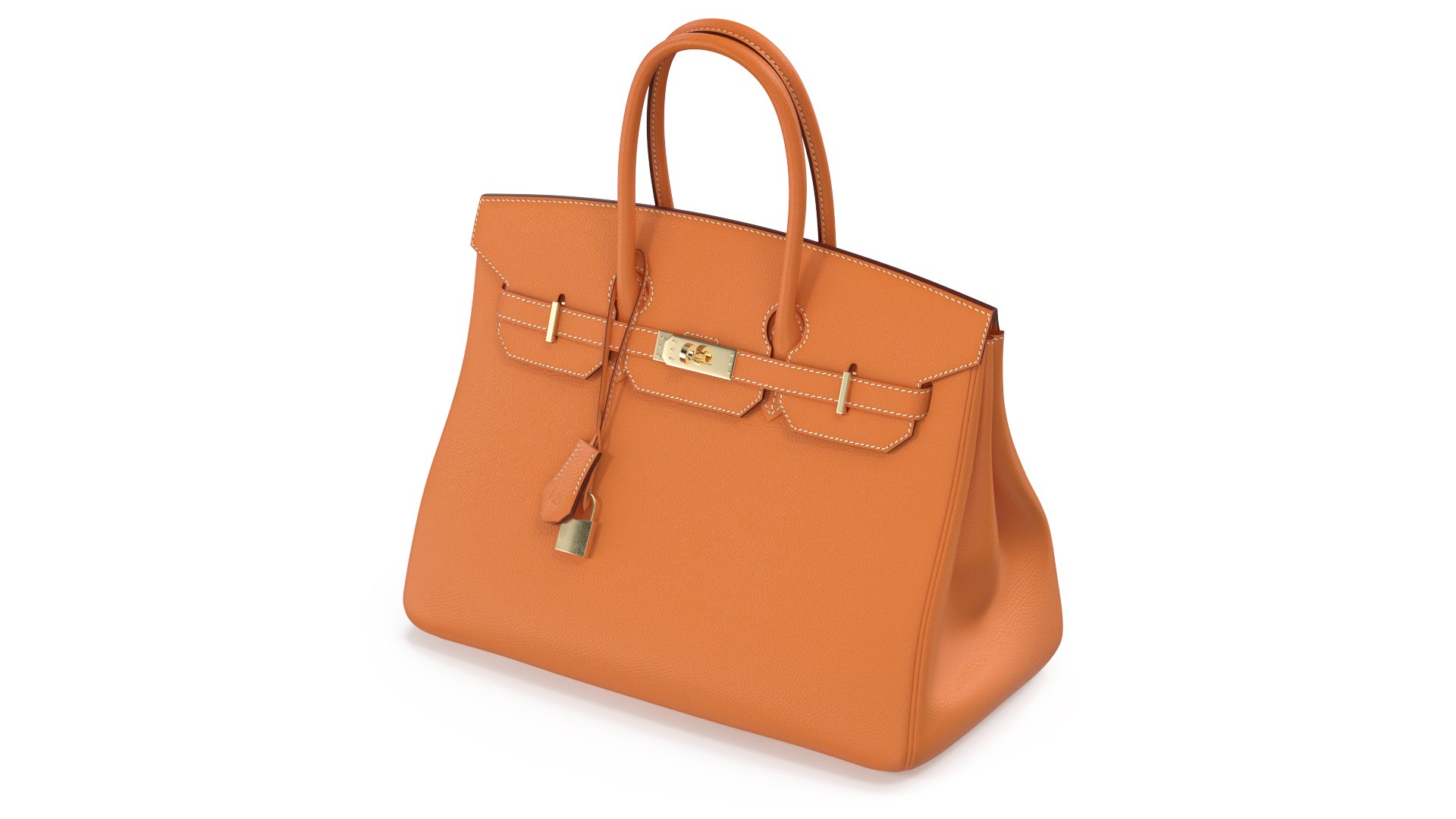 Woman Fashionable Bag 3D model preview