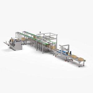 Automatic Salt Factory Packing Machine 3D model