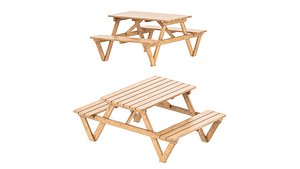 Picnic garden table bench