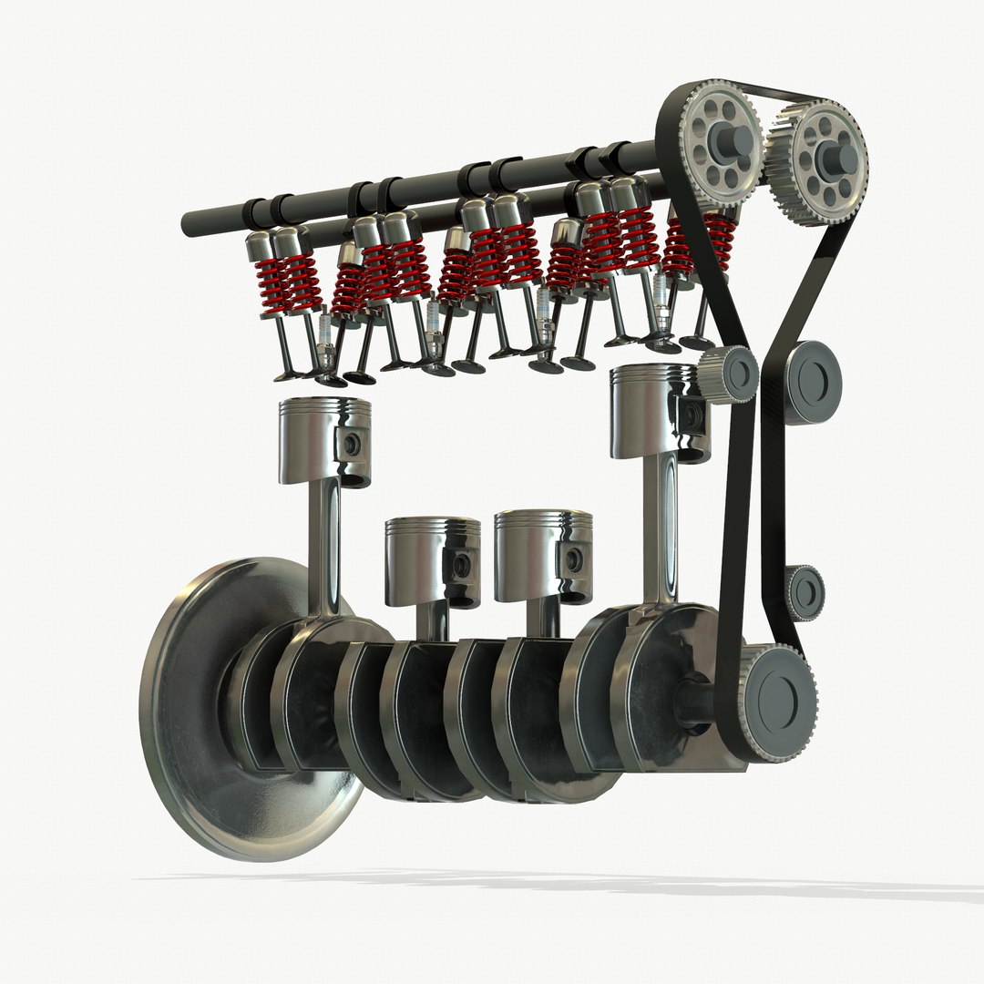 Animated Engine Parts 4T PBR 3D - TurboSquid 1771151