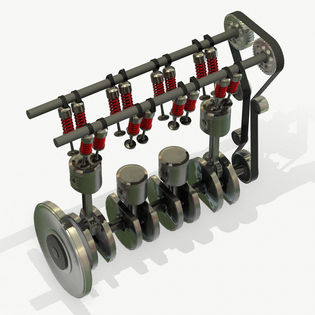 Animated Engine Parts 4T PBR 3D - TurboSquid 1771151