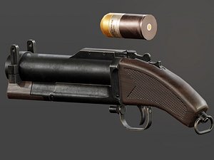 sawed m79 grenade launcher 3D model