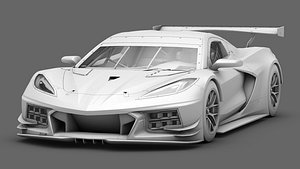 3D Chevrolet Corvette C8R GT3 GTLM