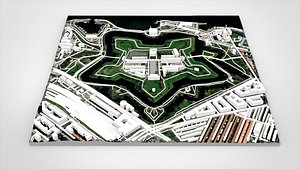 Citadel Kastellet on the island of Zealand Copenhagen Denmark 3D model
