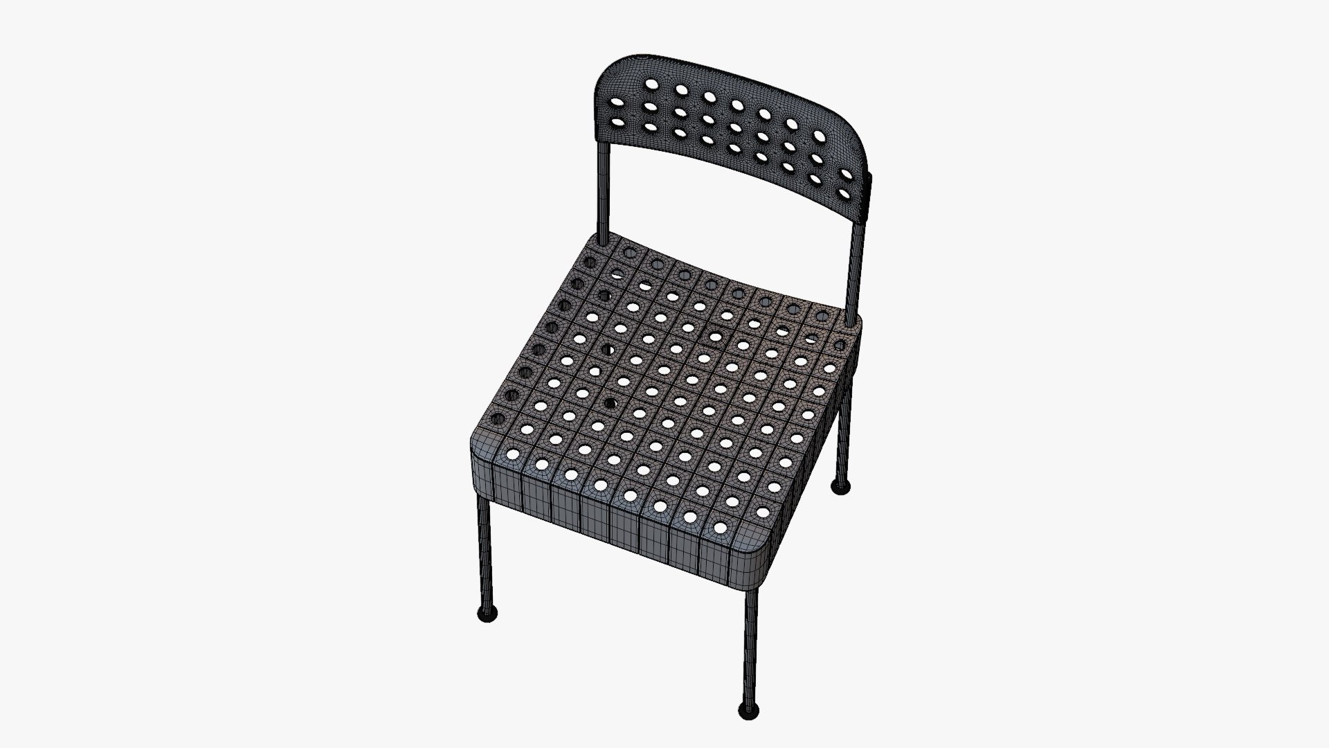 3D Box Chairs By Enzo Mari White Model - TurboSquid 2303634