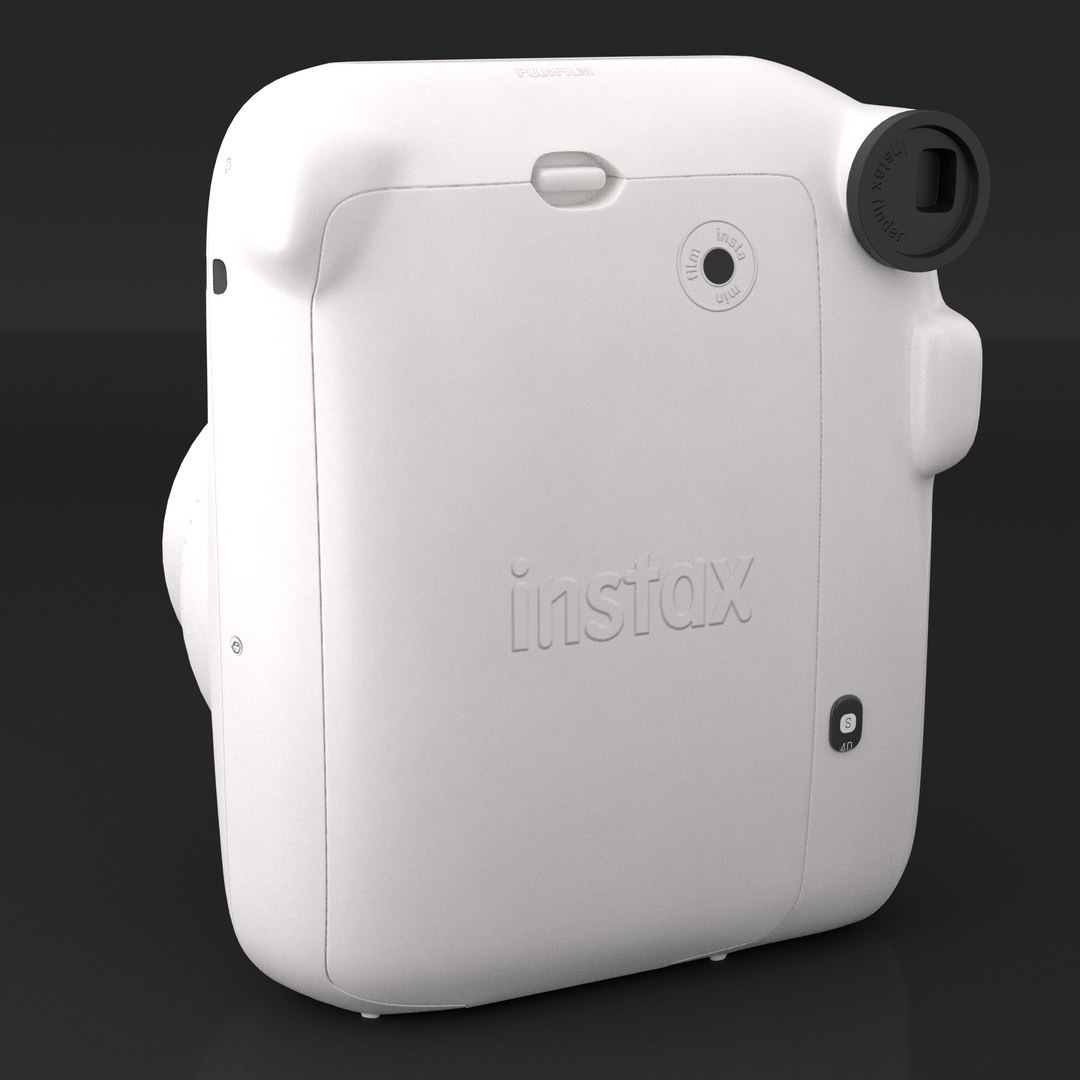 Fujifilm INSTAX Mini 12 Camera Clay White 3D Model - TurboSquid 2145533