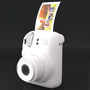 Fujifilm INSTAX Mini 12 Camera Clay White 3D model