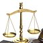 3d legal gavel scales law model